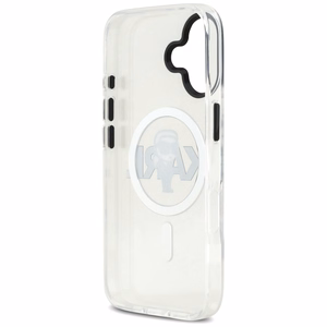 Karl Lagerfeld IML Karl Sketch Logo magnētiskais viedtālruņa apvalks iPhone 17 - caurspīdīgs