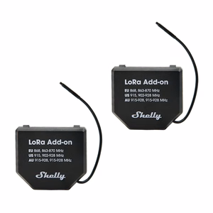 2 gab. komplekts EU868 releju Shelly LoRa Add-on gen.3/4