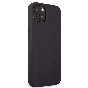 Mercedes AMG ādas maciņš ar karsto spiedumu iPhone 13 / 14 / 15, melns