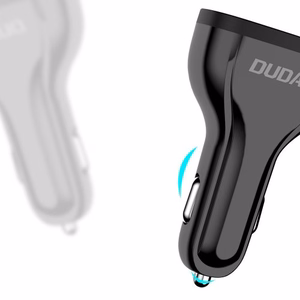 Automašīnas lādētājs Dudao R7S QC3.0 Quick Charge 18W melns (porti: 3xUSB)