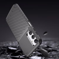 Thunder Case viedtālruņa apvalks Samsung Galaxy A24 4G silikona bruņu apvalks melns