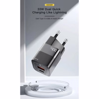 Lādētājs Essager "GaN Square" Melns 33W (PD / QC3.0)