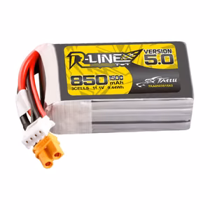 Tattu R-Line versija 5.0 850 mAh 3S 11,1 V 150C XT30U-F