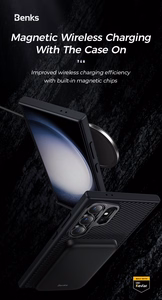 Benks Magnētiskais Armor Pro Kevlar apvalks viedtālrunim Samsung Galaxy S24 Plus (0041) 600D - melns