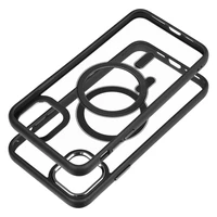 Viedtālruņa apvalks (m) COLOR EDGE MAG COVER, saderīgs ar MagSafe, iPhone 11 Pro Max, melns (m)