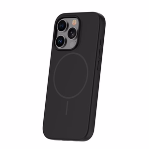 Silicone Thin Mag maciņš iPhone 16 Pro 6,3" melns