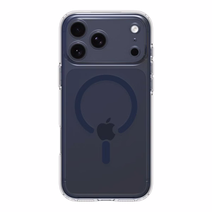 Чехол Spigen Ultra Hybrid MagSafe для iPhone 17 Pro Max - прозрачно-тёмно-синий
