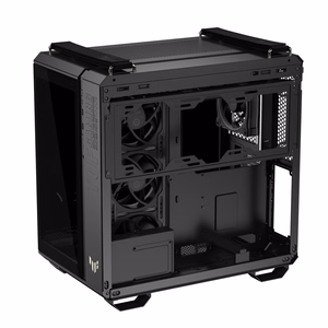 ASUS TUF Gaming GT502 Horizon datora korpuss MidiTower caurspīdīgs panelis ATX melns