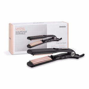 BaByliss The Crimper 2165CE – matu gofrēšanas knaibles, melnas/rozā
