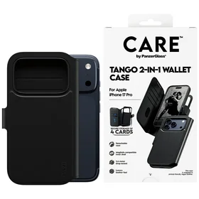 CARE by PanzerGlass Funkcionālais Tango 2in1 Maki apvalks Magnētiskais iPhone 17 Pro - Melns