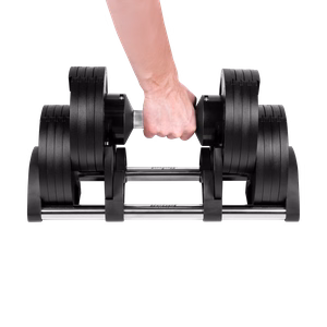 REBEL ACTIVE regulējama čuguna hantele, 36 kg, regulēšanas solis 2 kg