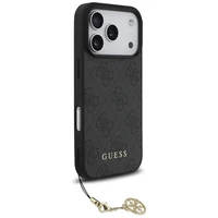 Guess 4G Charms Collection MagSafe viedtālruņa apvalks iPhone 17 Pro - melns