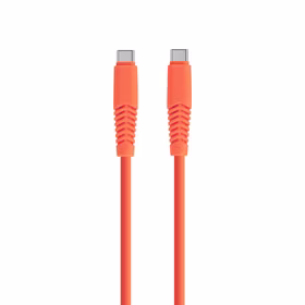 Komplektēšanas kabelis USB-C - USB-C 1,5 m 2,1A KSC-C-1.5210 oranžs