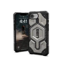 UAG Monarch Pro Magnētiskais viedtālruņa apvalks iPhone 16e - titāna krāsas