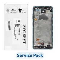 Komplekts LCD ekrāns SAMSUNG A72 4G A725F GH82-25460B zils