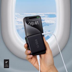 Внешний аккумулятор SBS TEBB10000HDPD20K 10000 mAh с Power Delivery - чёрный