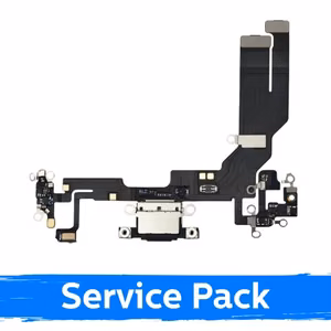 Uzlādes ligzda saderīga ar Apple iPhone 16e ar flex / balts / (Service Pack)