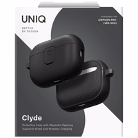 Uniq Clyde apvalks AirPods Pro 3 - melns un pelēks