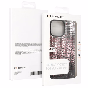 Viedtālruņa apvalks Tel Protect Diamantiskais iPhone 13 Pro Max bordo