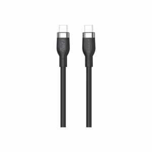 Hyper HyperJuice HJ4001BKGL – 1 m 240 W silikona USB-C–USB-C uzlādes kabelis, melns