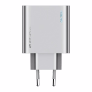 Cuktech 65W GaN sienas lādētājs 2xUSB-C 1xUSB-A pelēks