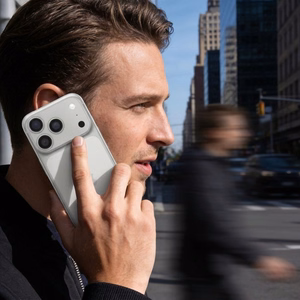 AR+AF Pilna metāla rūdīts stikls priekš IPHONE 17 PRO MAX sudrabains