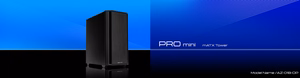 Chieftec Pro Mini AZ-01B-OP datora korpuss, MidiTower, MicroATX, melns