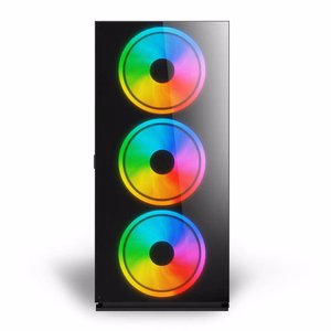 SAVIO Prime X1 ARGB Glass datora korpuss, melns