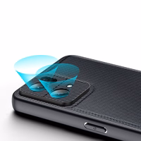 Dux Ducis Fino apvalks pārklāts ar neilona materiālu Oppo Reno7 Pro 5G melns