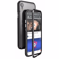 Luphie divkrāsu magnētiskais SWORD apvalks Samsung Galaxy S8 Plus melns-sarkans