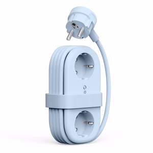 Orico AP3 65W GaN 6in1 strāvas sadalītājs 2x AC + 2x USB-A + 2x USB-C - zils