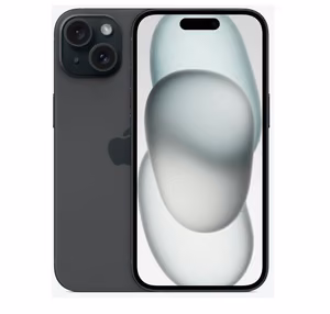 Atjaunots iPhone 15 128GB melns A klase