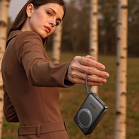 Joyroom JR-PBM02 22.5W 10000mAh portatīvais lādētājs 3in1 magnētiskais indukcijas saderīgs ar MagSafe ar iebūvētu kabeli - melna