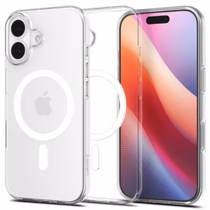 Spigen Liquid Crystal MagSafe viedtālruņa apvalks iPhone 17 - skaidrs un balts