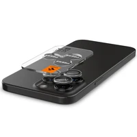 Spigen Glas.tR EZ Fit Optik Pro kameras vāciņš iPhone 15 Pro / 15 Pro Max / 16 Pro / 16 Pro Max / 17 Pro / 17 Pro Max - 2 gab.