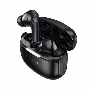 Borofone TWS Bluetooth austiņas FQ9 Plus Peaceful ANC+ENC melnas