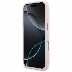 Guess FW sveķu logotipa korpuss iPhone 17 Pro Max - Rozā krāsā