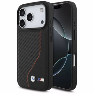 BMW M Carbon Line & Logo MagSafe Чехол для iPhone 17 Pro - красный