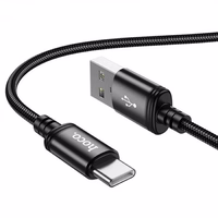 Kabelis USB-A uz USB-C Hoco 3A 3 m X91 melns