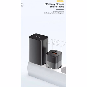 Lādētājs Essager GaN Square melns 33W (PD / QC3.0)
