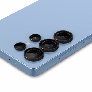 Spigen Optik Pro GLAS.TR EZ FIT 2-gab. Kameras vāks Samsung Galaxy S25 Ultra - melns