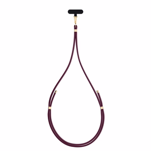 3mk EasyClip Elite tālruņa aukliņa, Mulberry (zelta krāsas furnitūra)