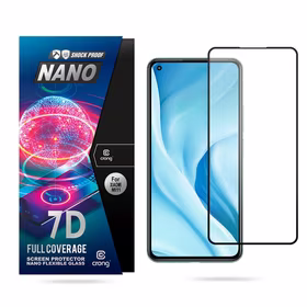 Crong 7D Nano elastīgs Glass – Shatterproof 9H hybrid glass the entire Xiaomi Mi 11 Lite 5G screen