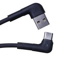 Maxlife MXUC-09 leņķa kabelis USB - USB-C 1,0 m 3A melns