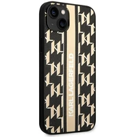 Karl Lagerfeld KLHCP14MPGKLSKW iPhone 14 Plus 6.7 "cietais apvalks brūns / brūns Monogrammas Svītra