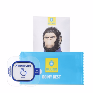 5D Mr. Monkey Aizsargstikls - Apple Watch Ultra / Ultra 2 / Ultra 3 melns (Strong HD)