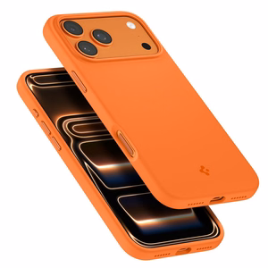Spigen Silicone Fit Mag MagSafe чехол iPhone 17 Pro Max - оранжевый