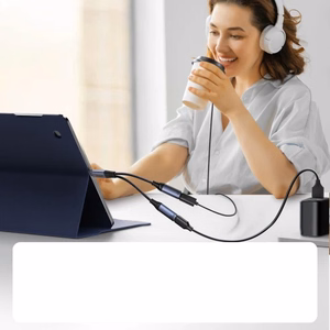 Adapteris Joyroom SY-C02 2in1 melns 14cm (ievade: Type-C / izvade: 2x Type-C)