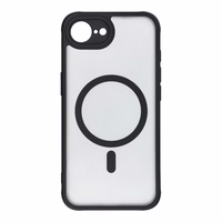 FULL MATTE MAG COVER viedtālruņa apvalks saderīgs ar MagSafe iPhone 16E (SE 4 2025) melna