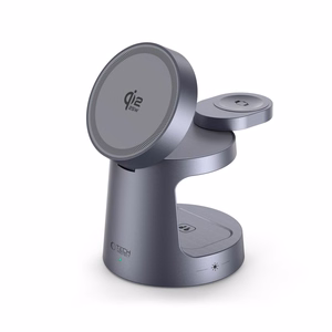 Tech-Protect QI2.2-25W-A48 3in1 Magnetic Wireless Charger - Navy Blue